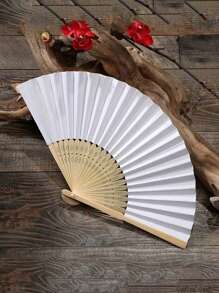 1PC Hollow Out Wooden Fan Plain Foldable Paper Cover Fan DIY Bamboo Portable Summer Accessory, Hand Fan Folding Folding Hand Fan Wedding Personalized Fsahion Fans Party Decor, Art Craft Home Ornaments Gifts Wedding Gifts For Guests, Birthday Party Decorative Fans, Mother's Day Spring Easter Gift, Party Performance Photo Props, For Home Room Living Room Office Decor (Random Number Of Fan Skeleton Roots)