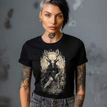 Zuecos de estética gótica, satánica, pagana y de metal negro para seguidores de divinidades antiguas, brujería y satanismo - Negro - Ver 1