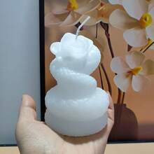 1pc Halloween Snake & Flower Design Scented Candle Ornament For Home Decor, No Candle Holder Included - Multicolor - View 14