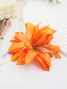 1 件双头仿百合花超大侧发夹，波西米亚风格侧刘海夹，适合海滩度假、旅行、约会、日常佩戴爪夹发夹发夹、学校用品 - 彩色 - 查看 2