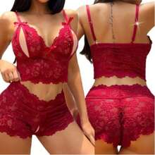 Calesson Set In A Hurry Waiting For Sexy Husband - Đỏ - Xem 1