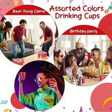 50/40/30/20 st. 50 g blykulsmuggar, minimuggar i glas och plast för födelsedagsfest, provsmakning och provsmakning - Svart - Visa 8