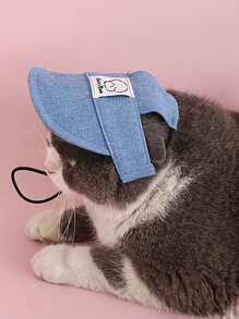 Adjustable Summer Dog Hat With Ear Holes, Breathable Polyester Baseball Cap For Small To Medium Dogs, Sun Protection Outdoor Hiking Pet Accessory