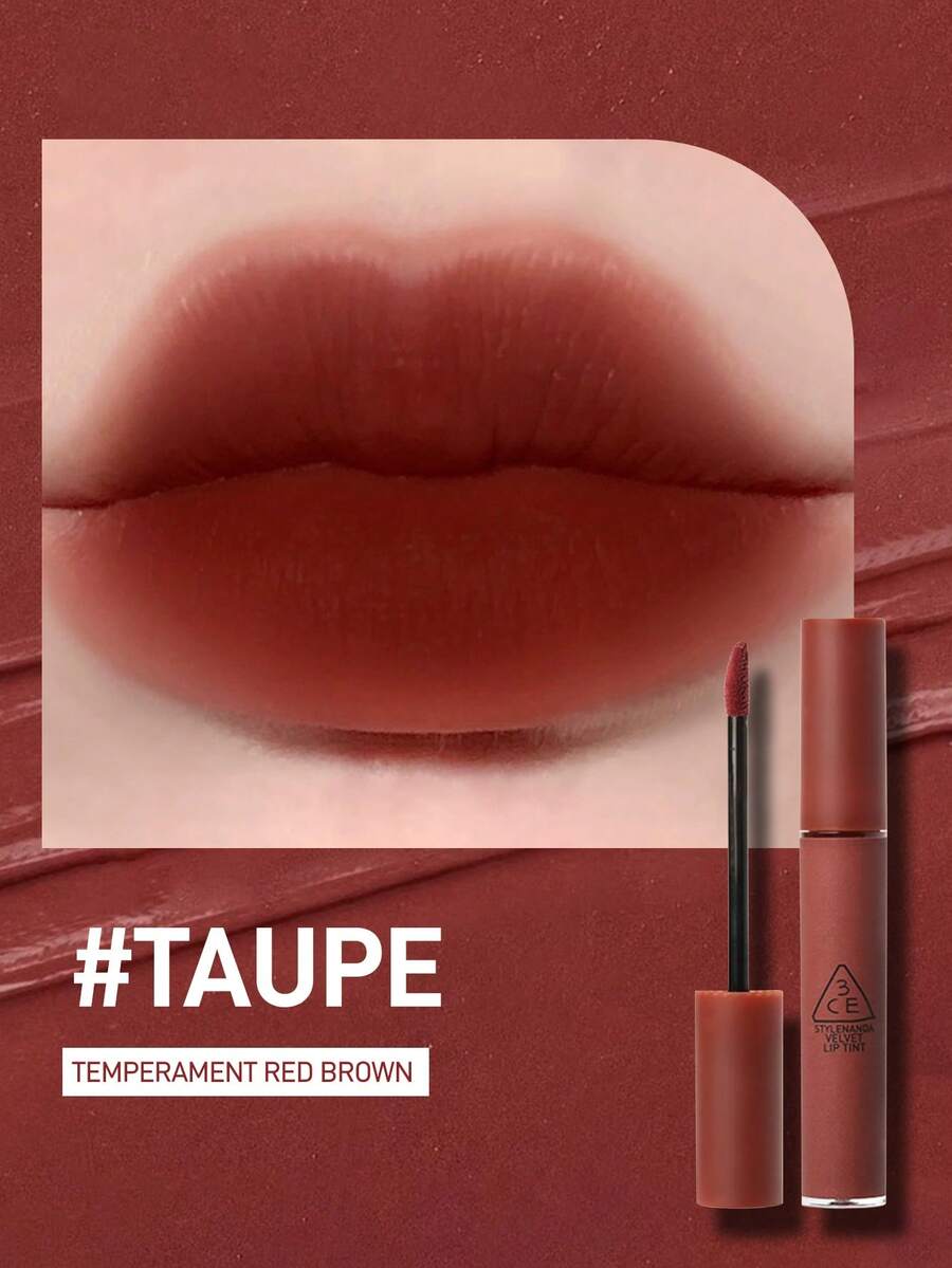 3CE Velvet Lip Tint Liquid Lipstick #TAUPE RED BROWN - #Taupe - View 1