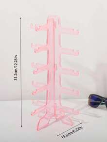 眼镜展示架，5层支架，5槽眼镜收纳架，桌面眼镜收纳架，眼镜收纳盒，性别揭秘派对，生日、婚礼、派对的完美之选，送给同事、朋友和家人的完美礼物，返校礼物 - 彩色 - 查看 9