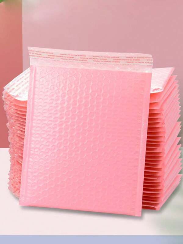 20 pezzi/confezione, Buste regalo rosa, buste da corriere per feste natalizie e di Natale, buste con bolle d'aria