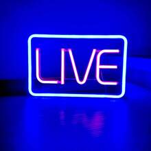 Neonlicht, Musik Neon Schild, Buchstaben Neon Lampe, Neonlicht, Bar Schild, beleuchtete Schilder, geeignet für Bierbar, Musikstudio, Schlafzimmerwand Dekoration, Party, Club (blau und rosa)