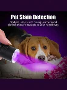 UV Flashlight Powerful 395nm USB Charge Zoomable Torch Waterproof For Outdoor Camping Emergency Ultraviolet Urine Detector Light UV LED Flashlight - As Shown In the Figure - View 9