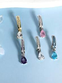 1pc Dangle Belly Button Rings Belly Clip Clicker Hoop Navel Piercing Jewelry Pink Blue Purple For Women Summber Beach Fashion Sexy Party