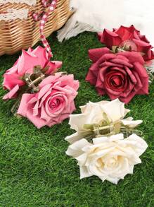 1 Stück Haarklammer mit Rosenblüte, geeignet für Feiertage, Reisen & lässigen Sommertragen Haarklammern Haar Clip Haar Klemmen Haar Clip Haar Fänger Clip