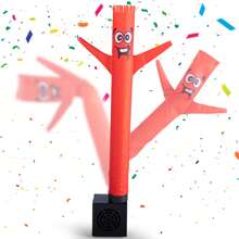 Mini Wacky Waving Inflatable Tube Guy With Blower - Funny Mini Inflatable Tube Man Desktop Decor White Elephant Gift For Birthdays Store Displays Parties Office Pranks - Multicolor - View 7