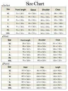 Men's Slim Fit 3-Piece Suit Two Buttons Notched Lapel Solid Suit Jacket Vest Pants Set Tuxedo For Prom Concert Graduation Season Size XS-3XL Men's Spring New Products Suit Sets For Wedding Concert  Graduation Season - 藍色 - 查看 9