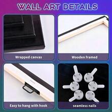 Epic Medieval Fantasy Adventure The Green Knight Vintage Movie Poster Framed Canvas Poster Built In Wooden Frame Home Bedroom Garage Art Deco - Nhiều màu - Xem 9