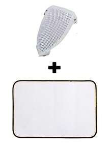 耐高温防护熨烫网垫+熨衣板套，保护衣物和熨斗底板，日常防护衣物熨烫垫，加厚熨烫隔热网，熨衣垫熨衣板保护网，熨斗底板保护套，家居装饰防止衣物被烫伤，适用于大衣、西装、工作服等 - 黑色 - 查看 13