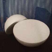 Demi-sphères en mousse unicolore de 15 cm/5,91 pouces, matériau de DIY, remplissage d'argile ultra-léger, boules rondes unicolore lisses, convient pour la maison et l'école