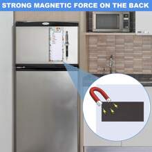 2pcs Magnetic Shopping List Pad And 1pc Magnetic Pen Holder With 100 Tear-Off Sheets, Magnetic Grocery List Memo Pad For Refrigerator With Magnetic Pen Clip