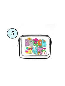 3 Styles Summer Letter Pattern Multifunctional Transparent Waterproof Pvc Bag, Travel Cosmetic Bag, Travel Toiletry Trousers, Toiletry Travel Bag, Themed Beach Bag, Suitable For Men And Women Hello Summer, Business Travel, Bathroom, Travel Essentials, Cruise Essentials, Women Dress Party, Postman Essentials - Multicolor - View 10