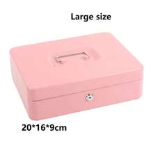 Caja de llaves portátil, caja de seguridad para el hogar y la tienda, caja de acero para dinero, caja de seguridad para efectivo, almacenamiento oculto para monedas, dinero y joyas