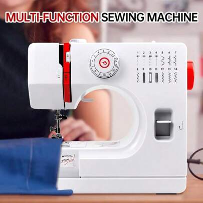 Portable Electric Sewing Machine (Suitable For Beginners), Mini Household Sewing Machine With Foot Pedal, 12-38 Stitches Options, Great Gift For Halloween, Christmas, Mothers, Friends