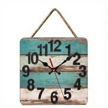New European Style Wall Clock, 10 Inch Square Retro Creative Decor Clock For Living Room, Bedroom, Study, Office, Dining Room, Cafe, Bar, Home Decoration Room Decor Clock Wall Bedroom Decor Dormitory Decor Back To School School Decor School Surprise