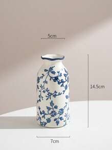 Retro Mini Crackle Ceramic Flower Vase, Single Stem Hydroponic Vase Decor, Rustic Floral Arrangement, Valentine's Day Gift Gifts Birthday Graduation Home Decor Room Decor Glass Vase