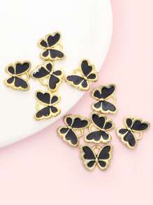 10pcs Cute Vibrant Candy Color Butterfly Charms - Perfect For Girls Jewelry Making, Fashion Necklace, Bracelet, Earrings, Keychain, Phone Chain & & Other Hanging Decorations DIY Multicolor Butterfly-Shaped Accessories - Ideal For Spring Summer Dressing Accessory