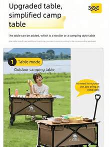 CAMEL Camping Car Outdoor Folding Express Delivery Camping Cart Trailer Picnic Camping Car Stall Setting Up