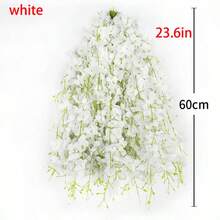 10 件人造花紫藤花、花串绣球花、藤蔓装饰、假花藤条悬挂婚礼塑料花丝花天花板、母亲节毕业典礼 - 彩色 - 查看 3