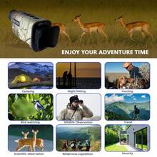 HD 1080P Night Vision Monocular With 7 - Level IR Adjustment, USB Rechargeable: Ideal For Hunting And Camping - Camouflage - View 5