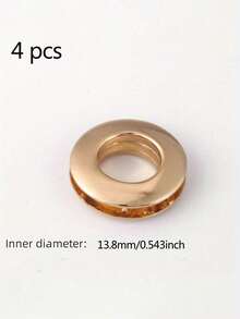 2/4个行李箱配件金属孔眼,DIY珠宝装饰肩带链条螺丝扣,空心扣,DIY钱包制作 - 彩色 - 查看 16