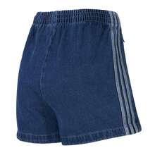 Adidas Originals Pantalones cortos tipo bermuda FIREBIRD de corte holgado, pantalones deportivos unisex - Denim Índigo - Ver 2