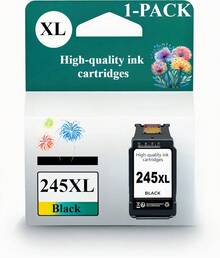PG-245 XL Genuine Black Ink Cartridge, Compatible With IP2820, MG2420/2924/2920/3020/2522/2525, MX492, TS3120/302/302a/202/202a/4520/3320 - View 1