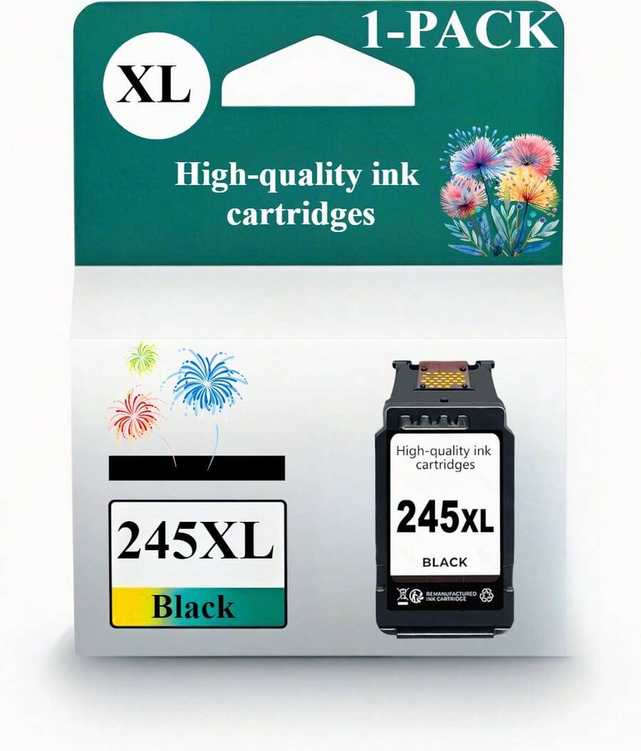 PG-245 XL Genuine Black Ink Cartridge, Compatible With IP2820, MG2420/2924/2920/3020/2522/2525, MX492, TS3120/302/302a/202/202a/4520/3320 - View 1