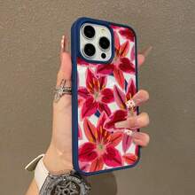 Una funda elegante para teléfono no incluye un cordón ni un soporte. Funda Magnética Premium para 16 15 13 14 12 11 Pro 14 15 16 Plus con hermosos lirios, anticaída, diseño ultrafino. | Perfecto para el uso diario - Azul profundo - Ver 4