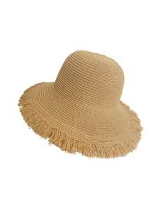 1 chiếc mũ rộng vành chống nắng cho nữ, thích hợp cho kỳ nghỉ biển, mùa xuân/hè. - Nhiều màu - Xem 10