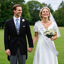 3Pcs/Set Rhinestone Bride Headband, Bride To Be Headpiece,Bride Crown Tiara Hair Band For Wedding, Bachelorette Parties, Bridal Shower - Multicolor - View 12