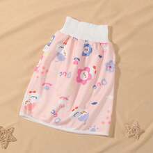 1pc Waterproof Potty Training Skirt, Hidden Snap Design, Breathable Absorbent Diaper Shorts, Suitable For Baby Boys And Girls, High Waist Underwear, Baby Diaper Skirt Leak-Proof Training Pants, Help Baby Get Rid Of Diapers, Suitable For 4-8 Year Old Children To Use At Night (Random Color) - Multicolor - View 10