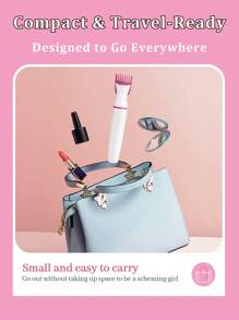 Battery-Powered Trimmer - Eyebrow/Nose/Body Hair Remover - Safe Blades For Face & Skin - Compact Travel Design (Battery Not Included)