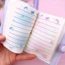 Sanrio Conjunto de papelaria Sanrio Hello Kitty & Friends - 1 peça - Mini bloco de notas pautado com caneta marca-texto e fita adesiva, presente perfeito para estudantes, Kuromi, coisas da Kuromi, brinquedos, volta às aulas