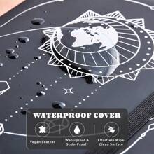 1pc 2025-2026 Planner Notebook, 204 Sheets / 408 Pages Monthly&Weekly Schedules A5 Leather Cover Diary Journal 80GSM Agenda School&Office Supplies Stationery Back To School