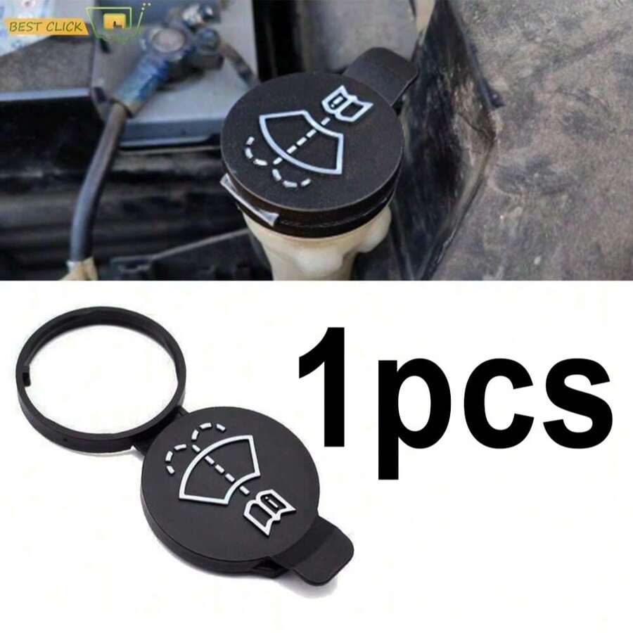 1 pieza Tapa de tanque de agua de vidrio a prueba de viento de PVC, apta para General Motors, Cadillac CTS, Chevrolet Camaro, Cruze, General Motors, Saab, con accesorios originales 13227300 para tapa de botella de lavado de autos
