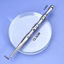 1pc Stainless Steel Acupressure Massage Stick, Facial Meridian Point Massage Tool, Foot Reflexology Massager, Meridian Line Massage Stick