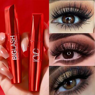 纤长睫毛膏，明显增加睫毛长度，持久配方，防水防晕染，浓黑