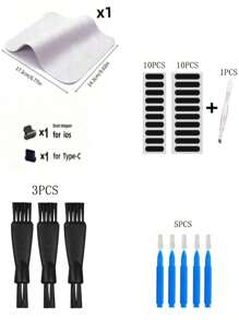 37pcs Cleaning Kit For Cell Phone Charging Port, Computer Keyboard And Shower Head, Pipe Unblocker, Gap Cleaner, Mini Brush, Keyboard Brush,Etc.,Kitchen,Bathroom,Home,Household Suppliers (Multiple Specifications)