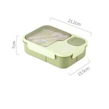 1 pezzo Borsa termica per il pranzo con cucchiaio e forchetta, capacità 1400ML, contenitore per salsa indipendente, contenitore per alimenti multicomparto, adatto per campeggio, ufficio, scuola, ritorno a scuola, feste, regali di Natale/compleanno (blu/rosa/verde/viola)