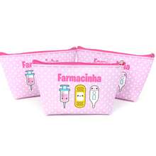 Necessaire Farmacinha Porta Remédio a Pronta Entrega - Rosa chiclete - Visão 2