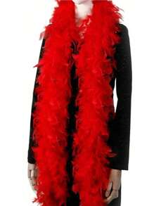 1 PIEZA Boa de plumas artificiales largas, bufanda de plumas para proyectos DIY, fiesta de cumpleaños, disfraz, sesión de fotos de boda, espectáculo en el escenario, decoración del hogar y fiestas, suministros de carnaval, Halloween