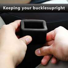 Seat Belt Buckle Holder, Seat Belt Buckle Retainer, Silicone Auto Rear Seatbelt Buckle Booster To Makes Receptacle Stand Upright - Suitable For All Types Of Vehicles