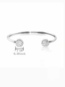 925 Sterling Silver 18K Gold Plated Crystal Mariner And Paperclip Link Bracelet