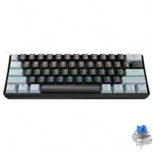 APAYADO Teclado Mecânico Miniatura com Fio K61 de 60% para Jogos, Interruptor Azul, Adequado para Mini PC e Periféricos de Laptop